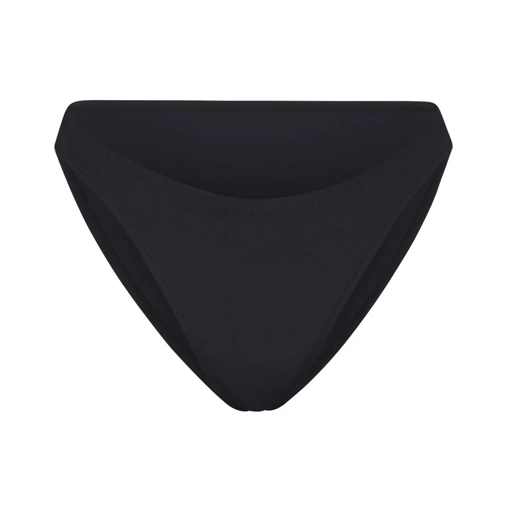 NWT SKIMS Shaping Swim Dipped Bikini Bottoms in Onyx Size XS